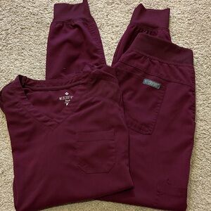 Med Couture women’s Maroon Jogger Pants